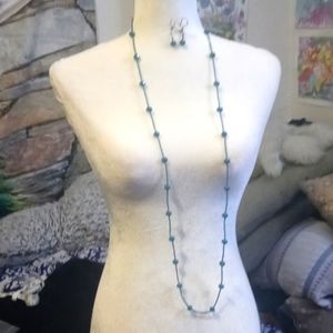 AVAILABLE - Jewelry Designed by seller- 49 "  Necklace, Earring, Bracelet set.